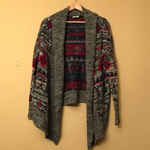 ROXY Boho Festival Aztec Print Cardigan Sweater